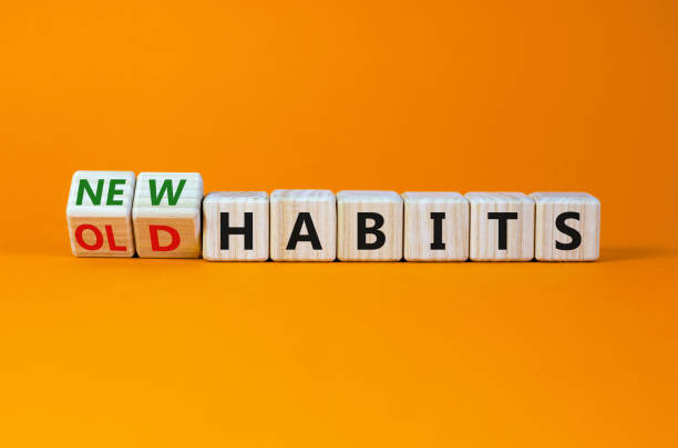 New habits wood blocks